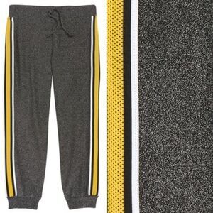 Mia Chica Sparkle Side Tape Jogger Pants Big Girls